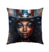 Land Of The Free Outdoor Pillow - Beyond T-shirts