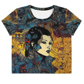 Line Legend Crop Tee front view.