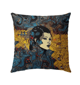 Line Legend Outdoor Pillow - Front View