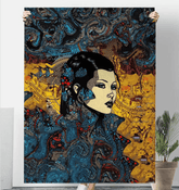 Line Legend Sherpa Blanket - Front View.