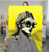 Line Lengths Sherpa Blanket - Beyond T-shirts