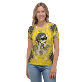 Line Luminosity Women's T-shirt in white displayed on a model