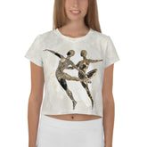 Lyrical Women's Dance Fashion All-Over Print Crop Tee - Beyond T-shirts