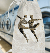 Women's dance-themed stylish laundry bag