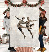 Lyrical Women's Dance Sherpa Blanket in Elegant Design