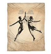 Elegant duvet cover featuring a feminine dance motion design for a stylish bedroom.