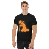 Front view of Ghostly Ghouls Men's Classic Halloween Tee with ghostly graphics