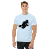 Front view of Moonlit Monsters Men's Halloween Tee with monster graphics