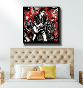 Metal unites, not divides wrapped canvas - Beyond T-shirts