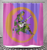 Artful Couture Shower Curtain - Beyond T-shirts