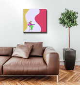 Guitar Line Art 3. Wrapped Canvas - Beyond T-shirts