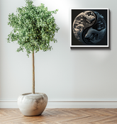 Wrapped canvas displaying serene equinox theme.