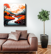 Serene Savannah African Landscape Canvas