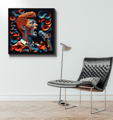 Techno Tunes Wrapped Canvas