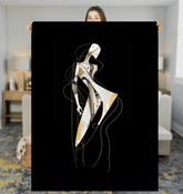 Elegant Regal Damask Sherpa Blanket - Beyond T-shirts