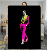 Abstract Modern Art Sherpa Blanket - Beyond T-shirts