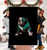 Elegant Greyhound Silhouette Blanket