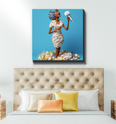 Mythical creatures art on wrapped canvas for wall decor