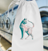 Cozy Kitty Curls Laundry Holder