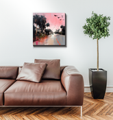 Mountain Bliss Landscape Wrapped Canvas