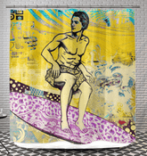 Ocean Rider Shower Curtain Embrace Coastal Comfort - Beyond T-shirts