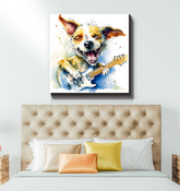 Friendly Firefighter's Fearless Fortitude Wrapped Canvas