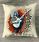 Flamenco Fire Outdoor Pillow