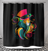 Lion's Pride Sunset Shower Curtain - Beyond T-shirts