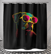 Playful Paws And Bones Shower Curtain - Beyond T-shirts