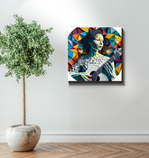 Music speaks to hearts Wrapped Canvas