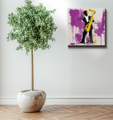 Subtle Waves Abstract Wrapped Canvas