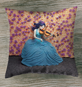 Stylish Garden Lattice Dream design on outdoor pillow.