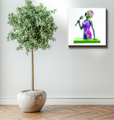 Midnight Masquerade canvas depicting a mysterious evening event.