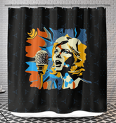 Bassline Barrier Shower Curtain