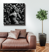 Rave Radiance Wrapped Canvas