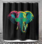 Elephant Majesty Shower Curtain - Beyond T-shirts