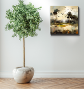 Coastal Serenade Landscape Wrapped Canvas