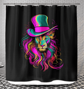 Roaring Lion Pride Shower Curtain - Beyond T-shirts