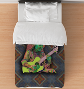 Tranquil Garden Comforter with a serene floral pattern.