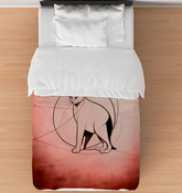 Serene Cat Meditation Comforter
