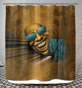 Radiant Reflections IV decorative shower curtain.