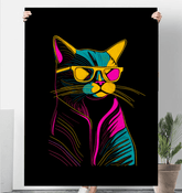 Cats' Night Prowl Sherpa Blanket - Beyond T-shirts