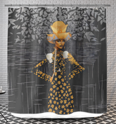 Industrial Chic Shower Curtain showcasing a modern urban-inspired design