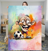 Whimsical Writer's Wordy Warmth Sherpa Blanket