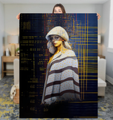 Floral Serenity Beyond Style Sherpa Blanket