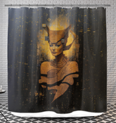 Ethereal Elegance Shower Curtain in Bathroom Setting