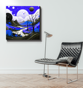 Vibrant Vineyard Wine Country Canvas