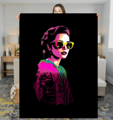 Geometric Minimalist Geometry Sherpa Blanket - Beyond T-shirts