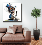 Tuneful Taunts Caricature Art Canvas - Beyond T-shirts