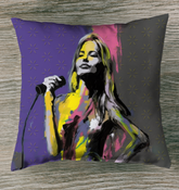 Artistic Serenity Abstract Pillow
